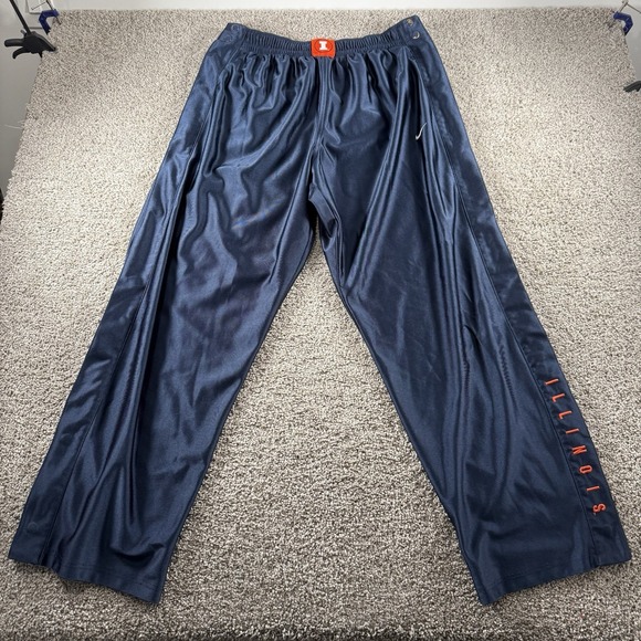 Vintage Fighting Illini Nike Sweatpants Mens Large Breakaway Snap Buttons NCAA - Picture 1 of 15